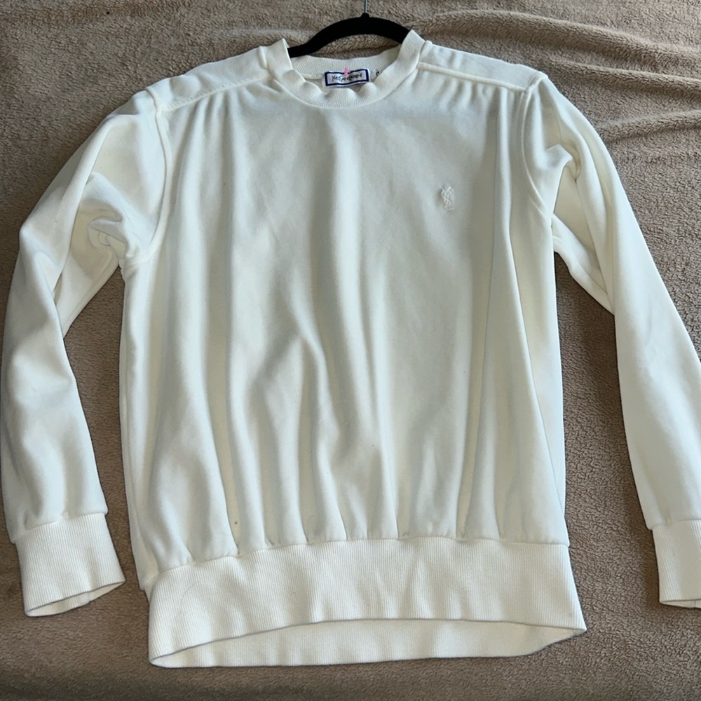 Thrifted YSL velour sweater